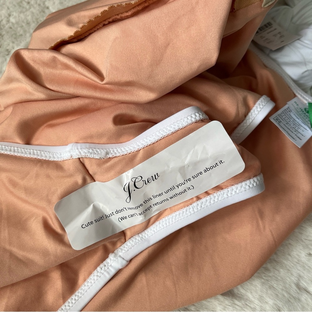 NWT. J. Crew White One-Shoulder One‎ piece Swimsuit - Picture 9 of 11